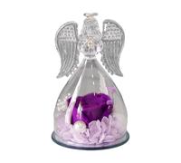 Glass Angels - Eternal Flower Angel Glass | Statues et Figurines d'ange de Verre Romantique claires, Cadeaux de conservés à la Main pour la Saint-Valentin pour la fête des mères Cadeau de Noël
