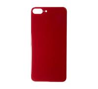 Glass Back For iPhone 8 Plus Plain in Red