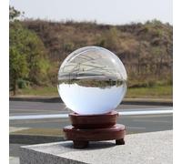 Glass Ball Transparent Crystal White Color Solid Light Home Decoration Ornaments Photography Props,A-60mm Gemstone Stone
