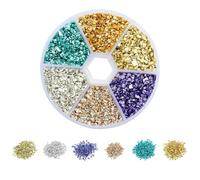 Glass Beads Filling for DIY Epoxy Mold Irregular Broken Stone Nail Art Decoration Jewelry Making 60g/Box