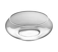Glass Bowl Vase, Shallow Wide Round Hydroponics Pot, Clear Plant Container for Succulents Bonsai Flowers, Elegant Display Bowl for Tabletop Home Decor Centerpieces, 9.84x3.94 inches