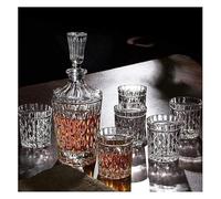 Glass Carafe,Decanters for Alcohol, Decanter Wine and Glasses Set 100% with 6