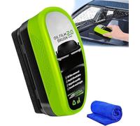 Glass Cleaner, 2025 New Auto Glass Degreaser & Oil Film Cleaning Brush Set, Windshield Polish & Window Cleaner for Ultimate Clarity 150ml