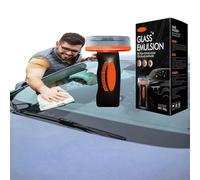 Glass Cleaner & Glass Guard Kit, Car Oil Film Remover with Cleaning Brush for Clear Visibility (1pcs)