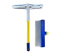 Glass Cleaning Squeegee - Car Windshield Tool, Rubber Blade Wiper, Non Slip Handle Grip, Smooth Quick Dry Performance | Perfect for Bathroom Kitchen Floors Wall Home Indoor Household Cleaning