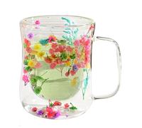 Glass Coffee Mugs - Double Wall Handle, Insulated Drinking Cup, Heat Resist | Clear Cups Double Wall Glass Co Hot Cold Drinks Tea Coffee Mum Grandma Daughter Son Birthday Christmas Mothers Day Valentines