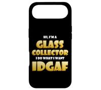 Glass Collector IDGAF Soft Murrine Functional Hard Glass Art Coque pour iPhone Air