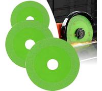 Glass Cutting Disc, Sanding Blade for Tile, Rock Plate Flat Grinding Disc, Angle Grinder Cutting Wheel for Cutting and Grinding Glass, Tile, Ceramic, Wine Bottles (3PCS)