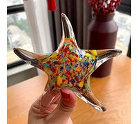 Glass Elephant Statue Starfish Statuette Dolphin Sculpture Figurine Animal Ornement Salon Home Decoration Crystal Art Crafts Birthday Gift, C Collection d'art