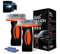 Glass Emulsion Cleaner, 2026 Upgraded Handheld Glass Oil Film Remover, Clear Visibility for Car Window & Windshield Surfaces (2pcs)