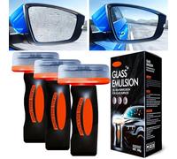 Glass Emulsion Cleaner, Q4 Glass Guard - Q4 Glass Cleaner, Automotive Oil Film Cleaning Brush, Clear Vision Glass Cleaners, Universal Glasss Cleaning Wipe Board (3)