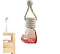 Glass fragrance bottle - Diffuser For eessential Oil | Heart-Shaped Glass Perfume Bottle 6ml, Empty Fragrance Aromatherapy Bottle Ornament For Car And Home Decoration, Perfume Oils Diffuser