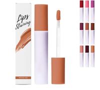 Glass Glow Nourishing Lip Tint, Hydrating Tinted Liquid Lipstick with Sheer Wash of Color, Non-Sticky & Long Wearing Lip Oil for Nourishing Repairing Lightening Lip Lines (Yellow)
