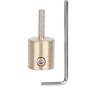 Glass Grinder Bits, Stained Grinder Bit Head Tools 4 Sizes for Glass Tools Abrasive Tool for Inland for Grinding Supplies (MCB18)