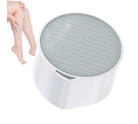 Glass Hair Eraser, Reusable Removal Tool, Gentle Exfoliation Device, White,Multi Functional Nail Polisher Foot Grinder, Smooth Skin Care for Back, Arms, and Legs