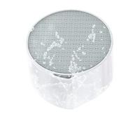 Glass Hair Remover, Portable Reusable Frosted Sheet, 2.32 Inches, Multi-Functional Grinding Tool, Nail Polisher Dead Skin Remover, ABS Foot Grinder 56g, for Home Grooming Routine