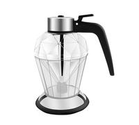 Glass Honey Dispenser - No Drip Syrup Container, 200ml Olive Oil Jar, Easy Pour Tool | Kitchen Serving Accessory, Chocolate Spread Dispenser, Breakfast Table Solution, Leakproof Design Feature, User