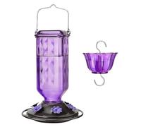 Glass Hummingbird Feeders, Hangable Yard Bird Feeder, Garden Decoration with Multiple Feeding Port, Leakproof Design, Ideal for Patio, Balcony, Backyard, Birdwatching, Deck Railing