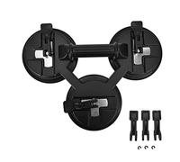 Glass Lifter Puissant, Outil de Levage à Ventouse Triple Griffe 150mm, Aluminium et Caoutchouc - Forte Aspiration 250kg, Anti - Dérapant, Pour Verre, Carrelage et Bois