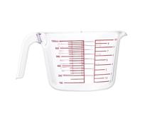 Glass Measuring Jug - Metric Imperial Markings,Transparent Measurement Cup, Baking Cooking Tool | Ideal Suitable for Kitchen Apartment Restaurant Dining Room Beverage Dessert Pastry Preparation
