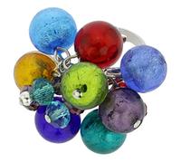 Glass Of Venice Bague en Verre de Murano Sorgente - Multicolore