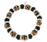 Glass Of Venice Bracelet Extensible Murano Symphony - Noir