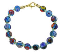 Glass Of Venice Bracelet mosaïque de Murano - Bleu Transparent