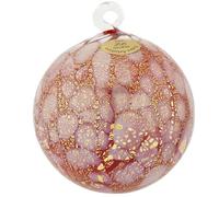 Glass Of Venice Décoration de Noël en verre de Murano - Boule à pois - Or rouge