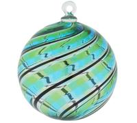 Glass Of Venice Décoration de Noël en verre de Murano - Boule de Noël en verre soufflé à la main - Décoration à suspendre pour sapin de Noël - 7,6 cm - Fabriquée à la main à Venise en Italie