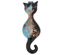 Glass Of Venice Pendentif Chat en Verre de Murano - Noir et Bleu