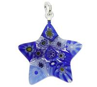 Glass Of Venice Pendentif Etoile Millefiori - Bleu