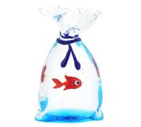 Glass Of Venice Sac d'aquarium en Verre de Murano avec Poissons tropicaux - 2,5 Pouces