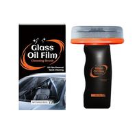 Glass Oil Film Remover - 100g Windshield Cleaning Brush | Emulsion Anti Rain Coating Tool - Handheld Glass Cleaner with Anti Fog Protection Ergonomic Grip and Smear Removal for SafeDriving in Rain