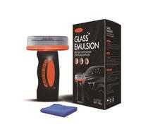 Glass Oil Film Remover for Car-Q4 Windshield Cleaner 100ml Roll-On Glass Compound with Cleaning Board, Removes Oil Film & Smudges, Improve Windshield Clarity for Safe Driving (1pcs)