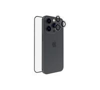 TIGER GLASS PLUS PACK CAMERA RING + VERRE TREMPE RECYCLE iPhone 16 Pro - Protection Ecran et Objectifs, Verre recyclé Résistant 9H, Anti-traces de doigt, Haute Sensibilité, Pose facile, Garantie à vie