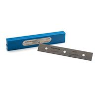 GLASS POLISH Grattoir 150mm Pack de 25 Lames en Acier Inoxydable à Double Tranchant, Lames Remplaçables Ultra-Aiguisées de 0,20mm pour Grattoir SCRATCHLESS ou Modèles Compatibles - GP15043