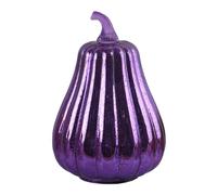 Glass Pumpkin Light | Fall Table Centerpiece Lamp | Rustic Flameless Battery Powered Decoration for Wedding School Office Apartment Thanksgiving Halloween Home Hotel Pub