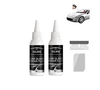 Glass Repair Fluid Car Window Cracked Windshield Repair Kit, DIY Automotive Glass Nano Repair Fluid, Nano Repair Fluid, Quick Fix for Cracks, Windscreen Scratch Remover Kit (2 PCS)