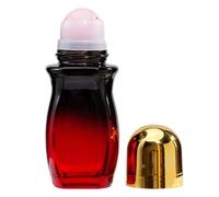 Glass Roller Bottles For Oils - 130g Refillable Oil Perfume Container | Amber Glass Empty Roll On Bottles | Interactive Amber Containers For Home Workplace Travel Beauty Spa Salon Party Supplies
