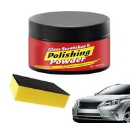 Glass Scratch Remover, Car Paint Scratch Remover, Automotive Oil Film Cleaning Brush, 30g Glass Cracks Care With Sponge For Windshield Mirrors Detailing Maintenance Restoration Exterior Protection