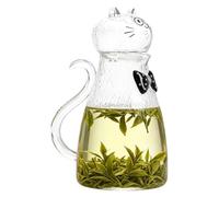 Glass Tea Pitcher | 1800ml Cute Cat Water Dispenser With Handle