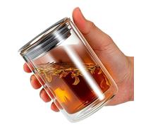 Glass Teapot with Infuser, Double-Wall Anti-Scalding Loose Leaf Tea Pot