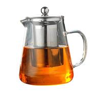 Glass Teapot with Infuser for Stovetop Safe, Thickened Heat-Resistant Borosilicate Glass,1300ml large capacity, Glass Tea Kettle for Blooming and Loose Leaf Tea