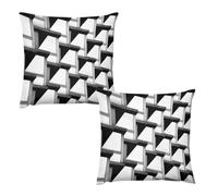 Glass WallHousse De Coussin 22 "x22 Lot De 2 | en Tissu Épais Aspect Lin, Doux Et Décoratif pour Canapé Et Salon - Style Bohème Chic, Idéal pour Décoration Chambre, Beige Crème