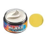Glass Wax - 50g Fine Scratch Remover, Windshield and Car Glass Polishing Paste | Automotive Mirror Wax Removes Minor Scratches, Water Spots, Restores Clarity and Shine |for Cars, Trucks, RVs, Rearvie