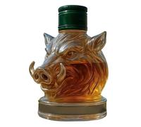 Glass Wild Boar Liquor Decanter for Whiskey | Glass Decanter | Animal Shaped Whiskey Bottle, Perfect Bar Accessory for Home, Office, or Lounge, Great Gift for Men on Father's Day, Birthday