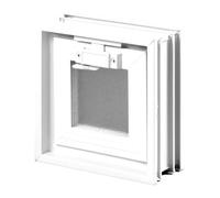Glassblocks fenêtre de ventilation pour briques de verre 19x19 cm, blanc (GBMR1919)