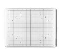 GLASSBOARD STUDIO Tapis de loisirs créatifs en verre blanc véritable (22,9 x 30,5 cm) - Magnétique, résistant à la chaleur et aux rayures, anti-taches pour travaux manuels, découpe, peinture, œuvres