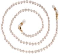 Glasses Lanyard Eyeglass Chains For Women Pearl Beaded Face Mask Lanyard Fashion Glasses Holder Chains(Color : Blanc,Taille : 29.53 Inches)