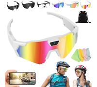 Glasses Lunettes de soleil de baseball 4K avec caméra, nouvelles lunettes de caméra intelligentes 2026, vidéo d'enregistrement HD pour sports de plein air, petite caméra d'action, lunettes de soleil